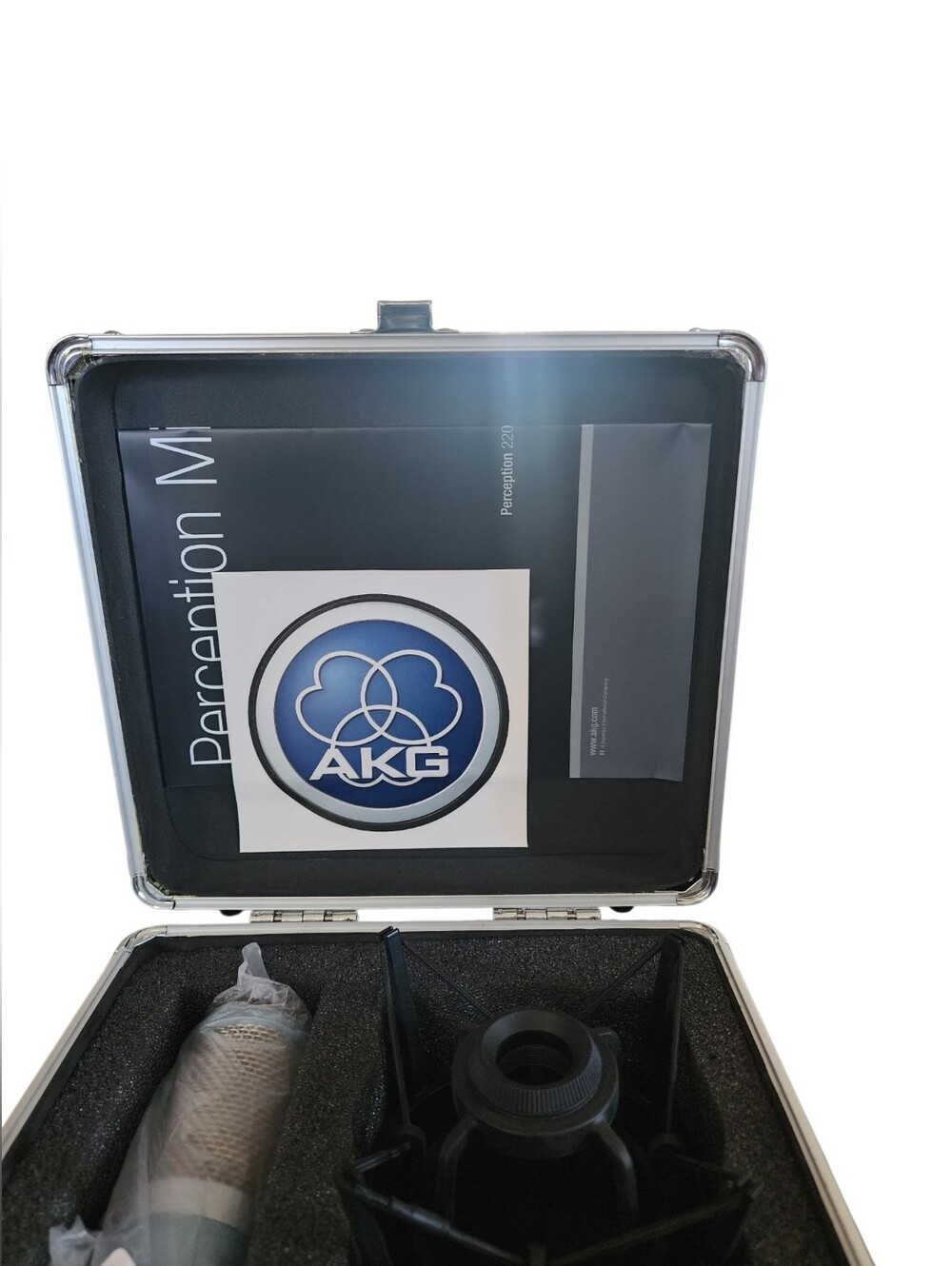 AKG Perception 220 Studio Condenser Microphone with Case and Mount